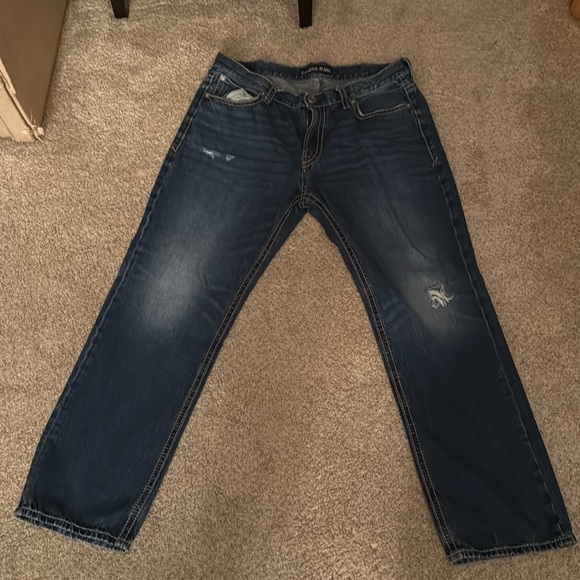 Express Blake Loose Fit Straight Leg Three pairs vintage 38-32 - Picture 6 of 7